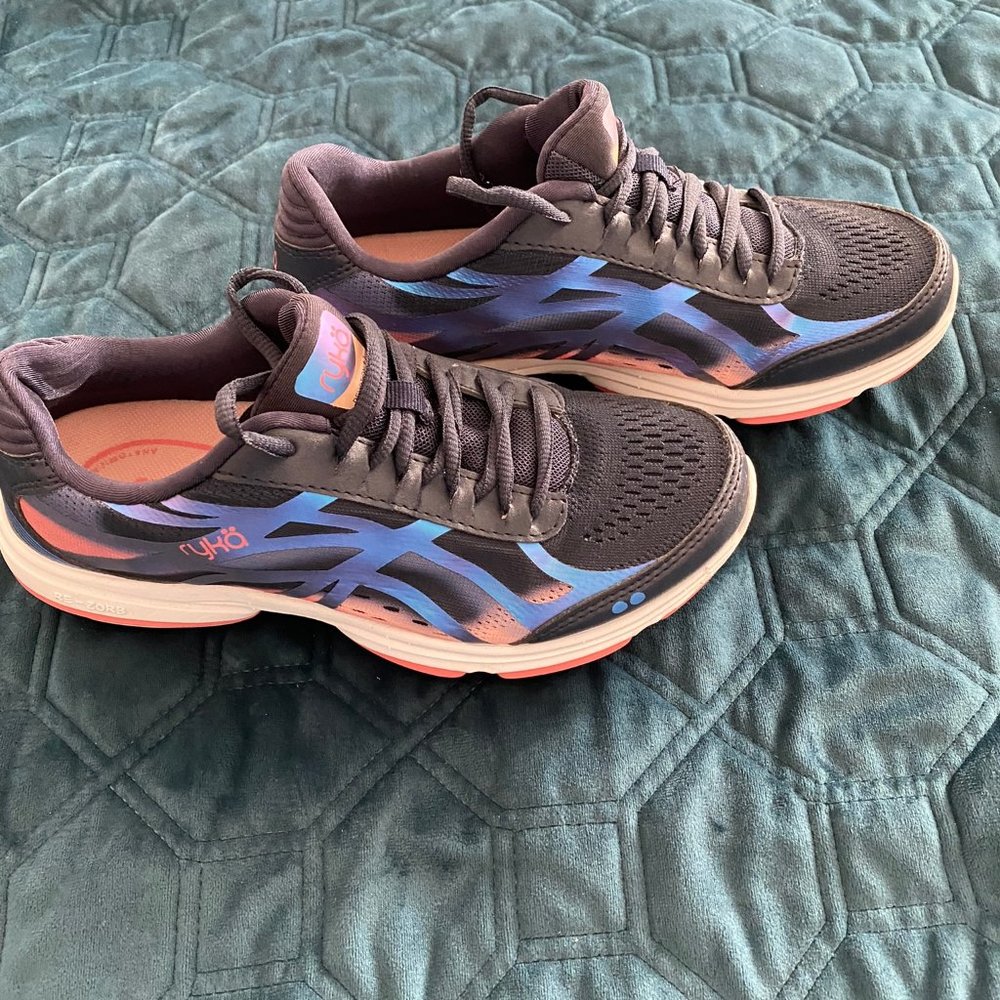 Ryka Black and Blue Athletic Shoes